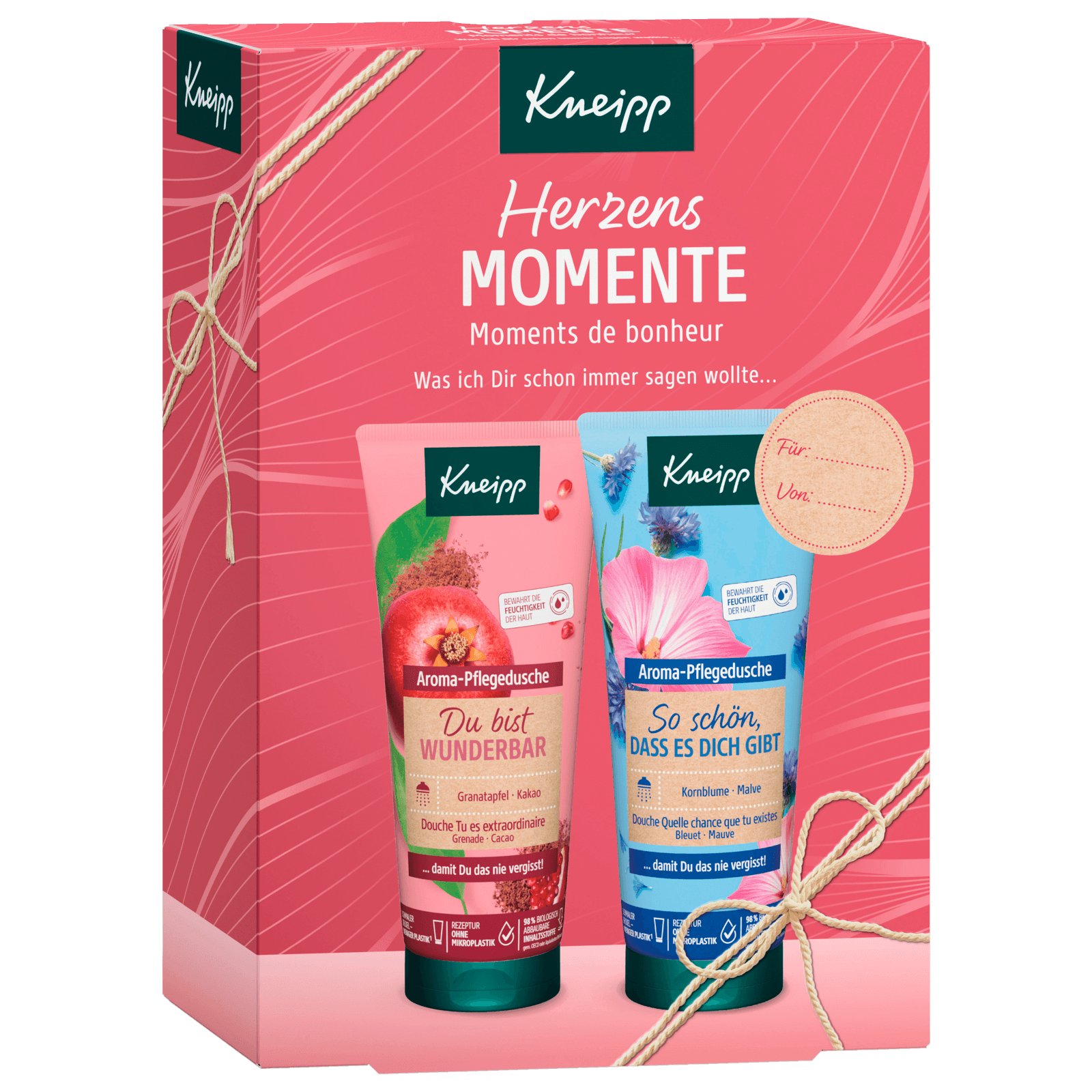 Kneipp Herzensmomente Geschenkpackung Aroma-Pflegeduschen-Set