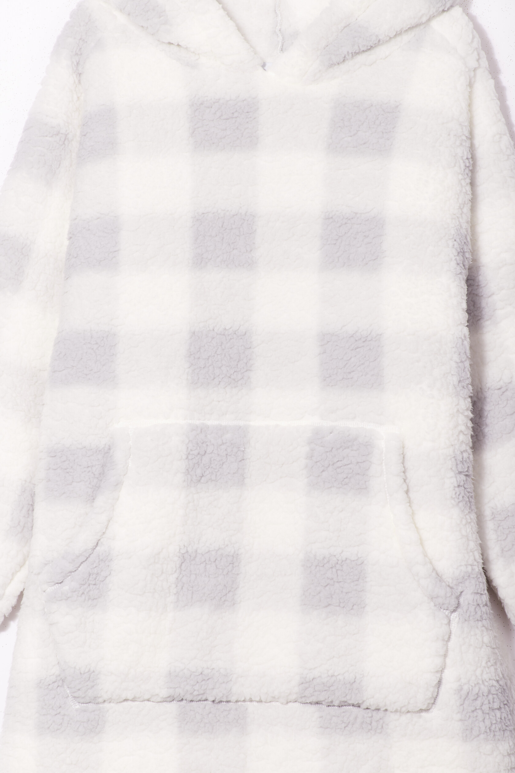 Haut de pyjama sweat long pilou ecru femme | La Halle