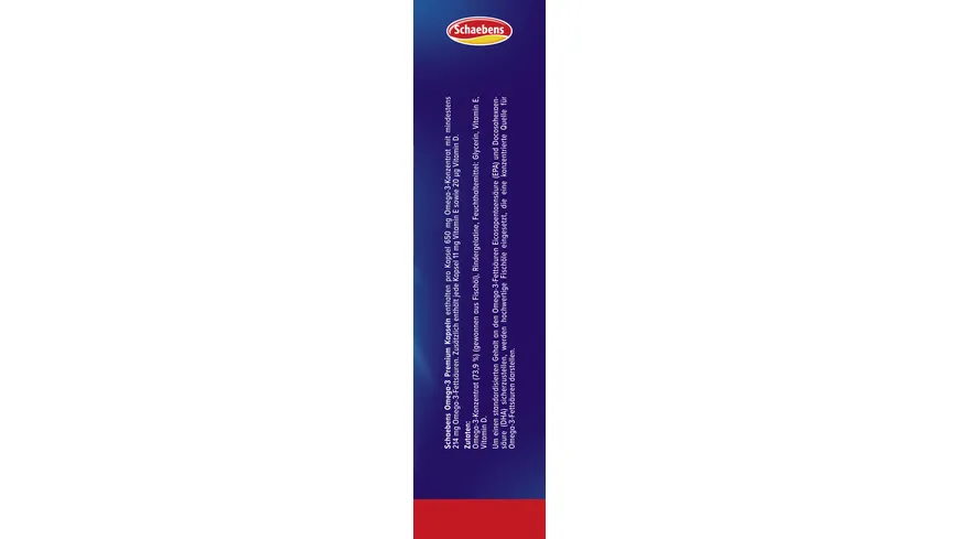 Schaebens OMEGA-3 Premium + Vitamin E