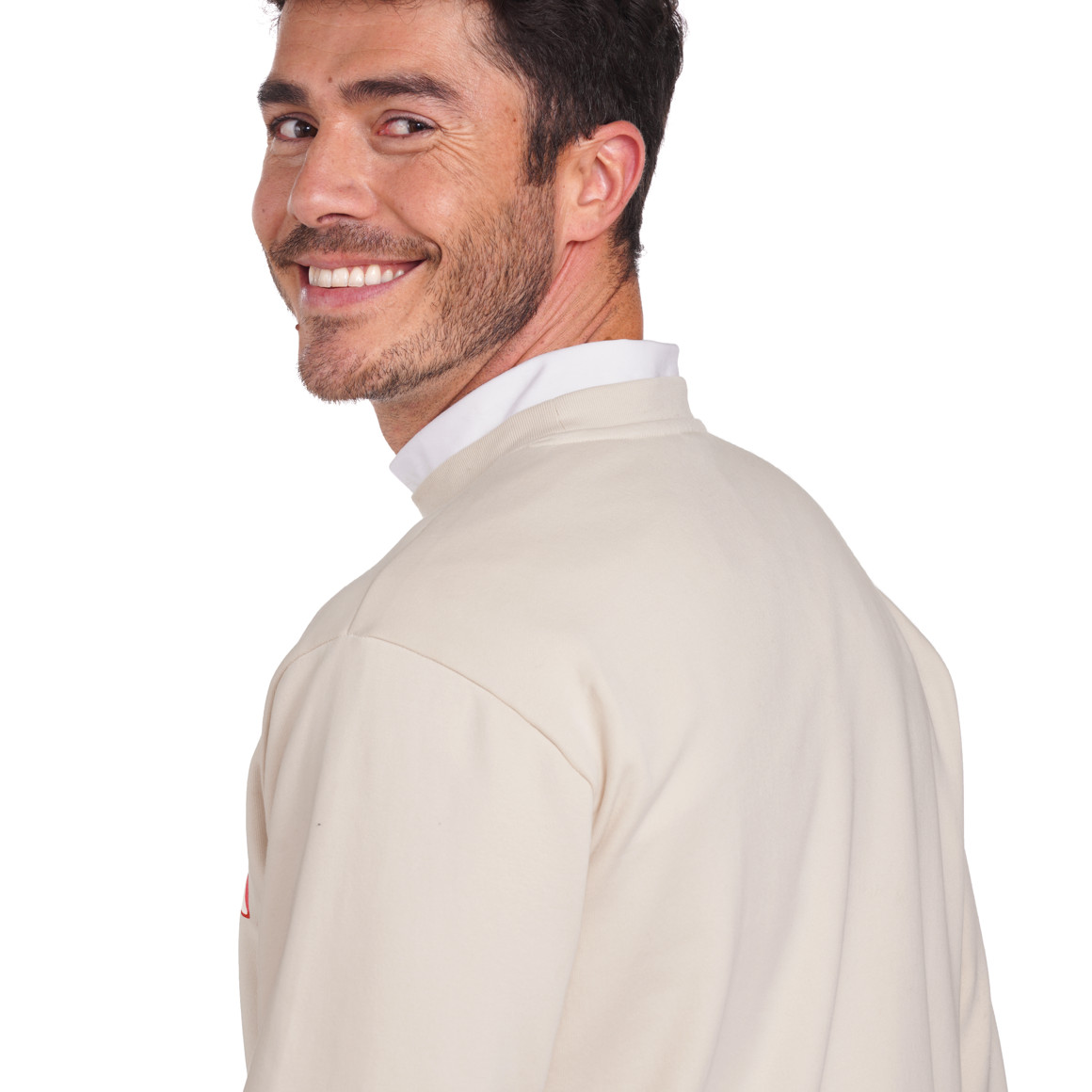 Micky Maus Weihnachtssweatshirt mit Print creme