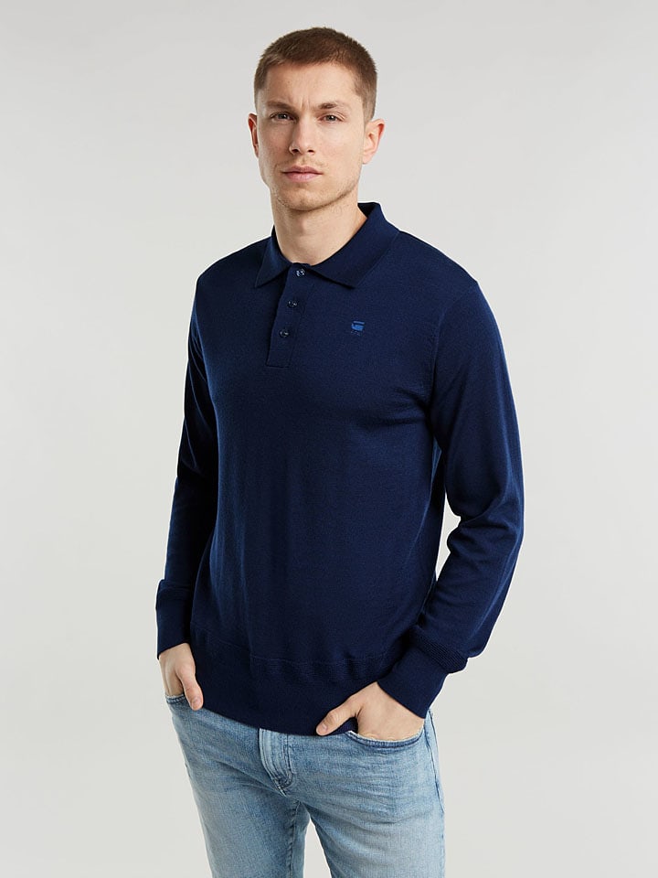 G-Star Wollpullover in Dunkelblau günstig kaufen