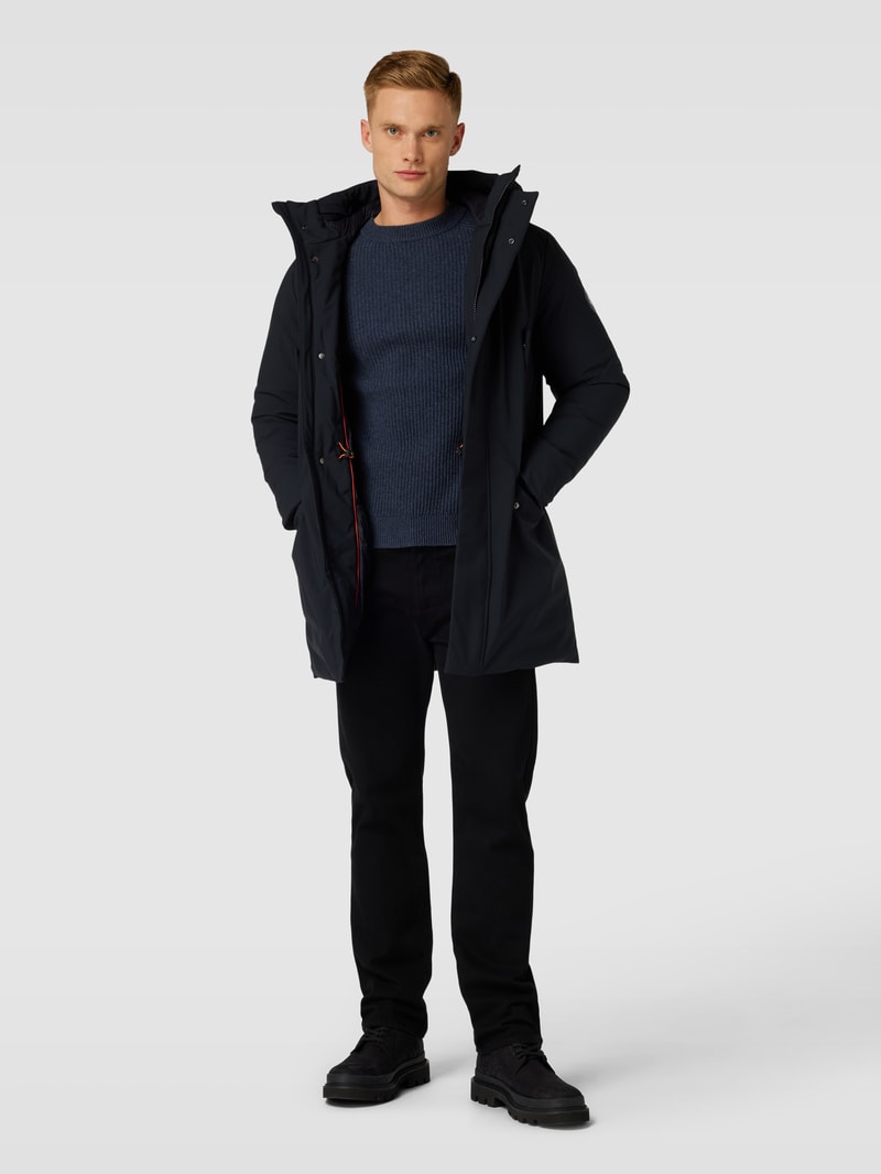 Jacke mit Kapuze Modell 'WILSON' in schwarz