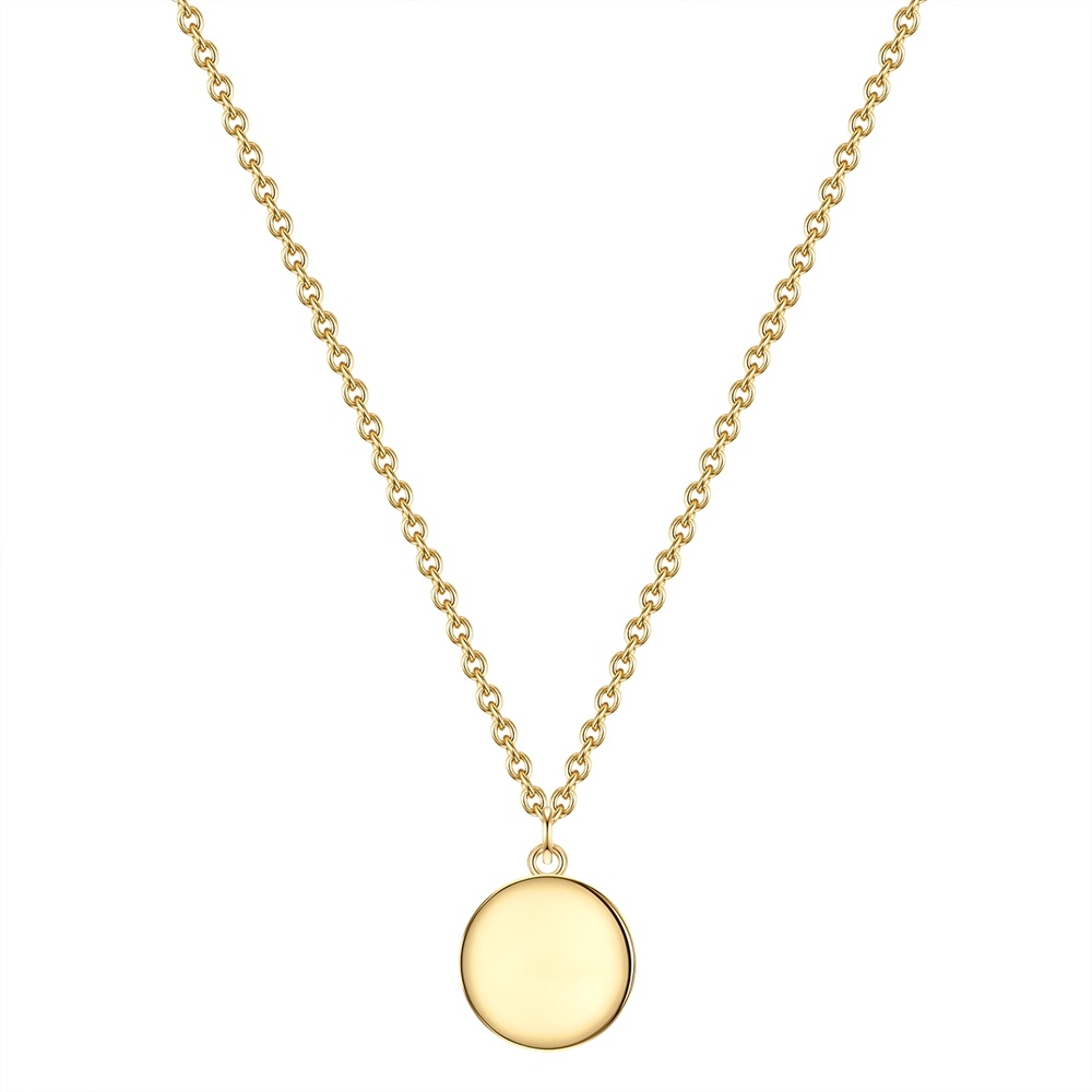 Glanzstücke München Collier en argent Cercle Argent sterling en Or jaune collier