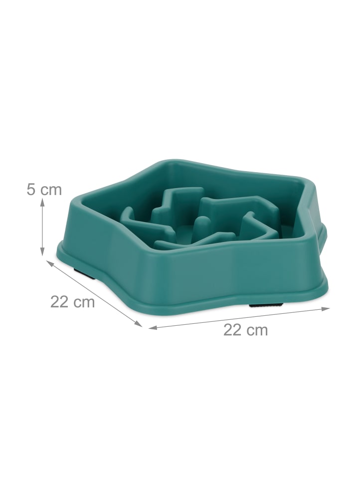 relaxdays Anti Schling Napf in Türkis - 600 ml günstig kaufen onesize