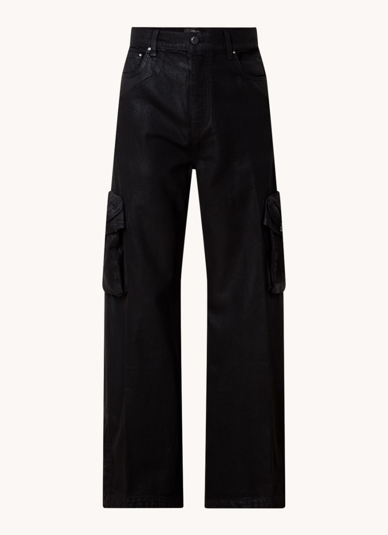AMIRI Loose fit jeans with valve pockets and glossy finish