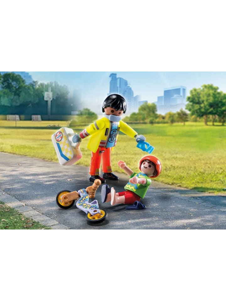 Playmobil Sanitäter mit Patient in Mehrfarbig ab 4 Jahre günstig kaufen onesize