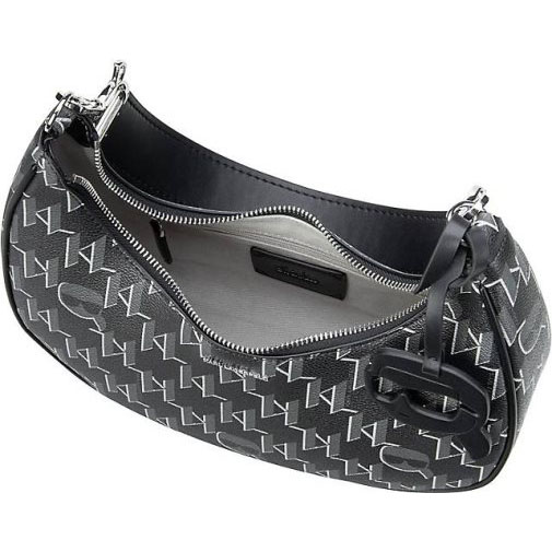 Karl Lagerfeld Schultertasche K/Ikonik 2.0 Mono CC Moon Shoulderbag L