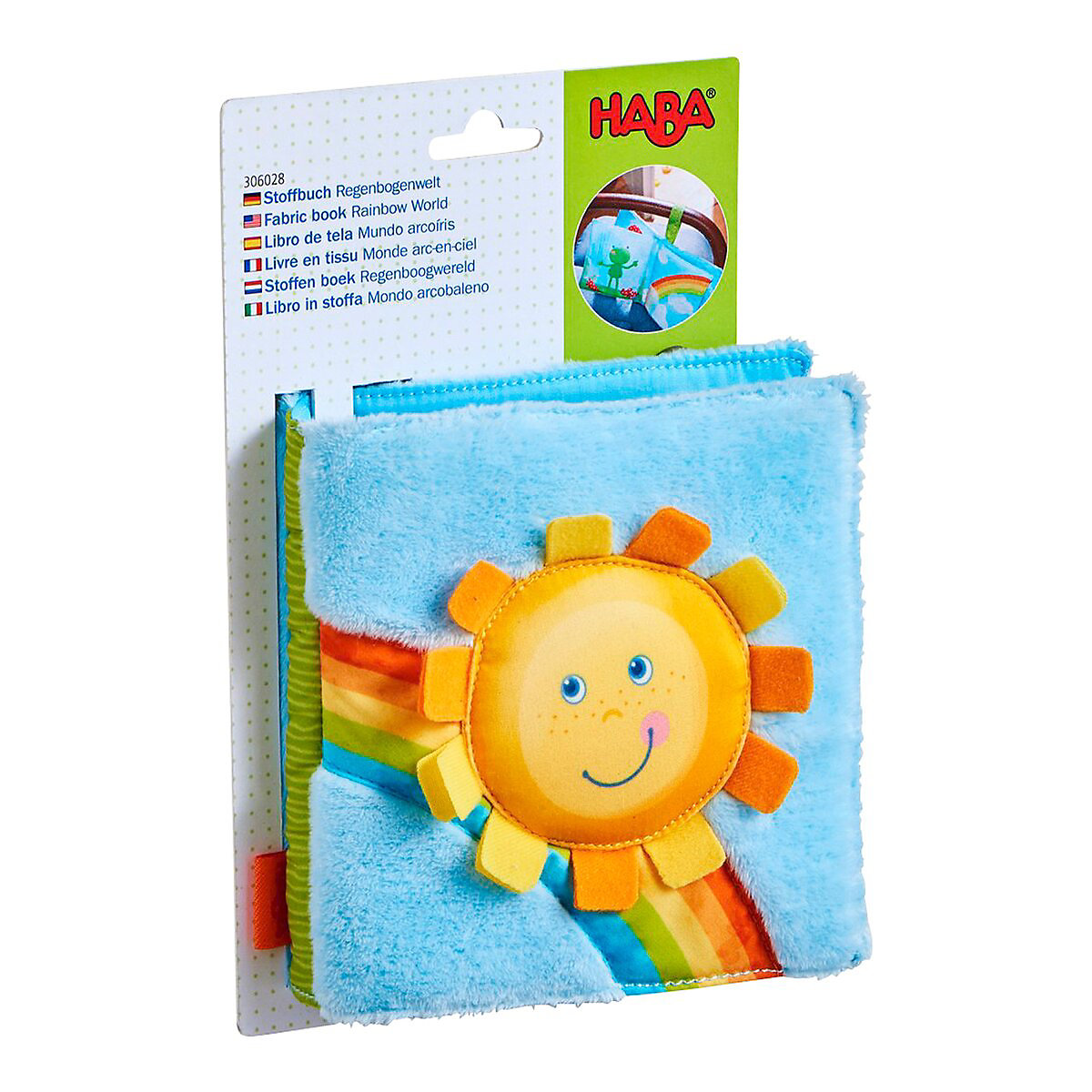 HABA 306028 Stoffbuch Regenbogenwelt