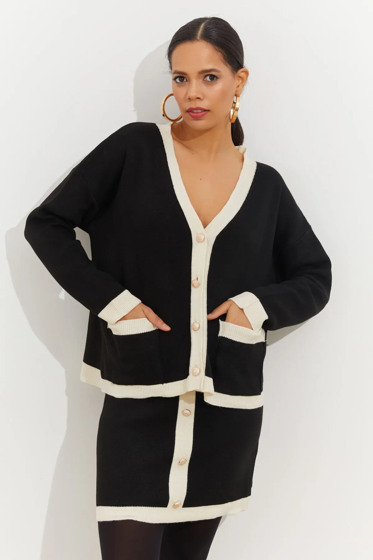 Cool & Sexy  Zweiteiler - Schwarz - Regular Fit