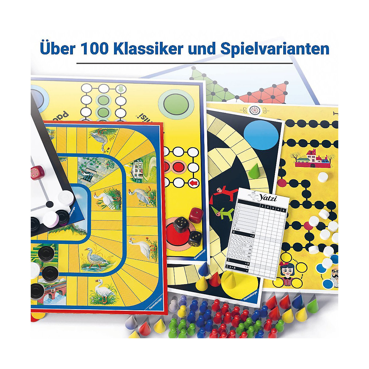 Ravensburger Spielesammlung 27293 Familienspiele 2022 D - Spielesammlung für die ganze Familie, Spiel für Kinder und Erwachsene ab 4 Jahren, für 2-10 Spieler
