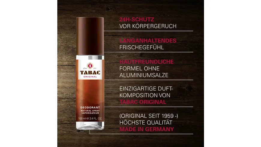 TABAC ORIGINAL Deo Naturalspray 100 ml