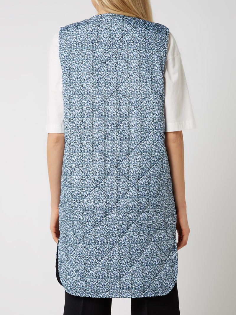 Steppweste mit Allover-Muster Modell 'Lica' in hellblau