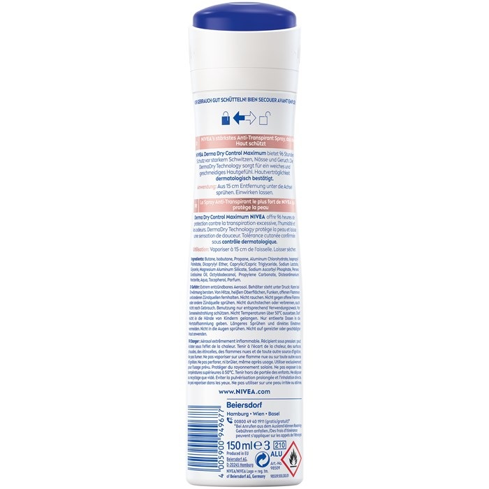 Deo DermaDry Control Maximum Deo Spray