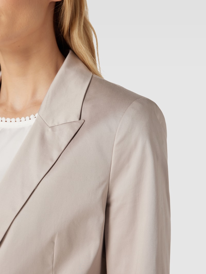 Blazer mit Knopfverschluss in stein