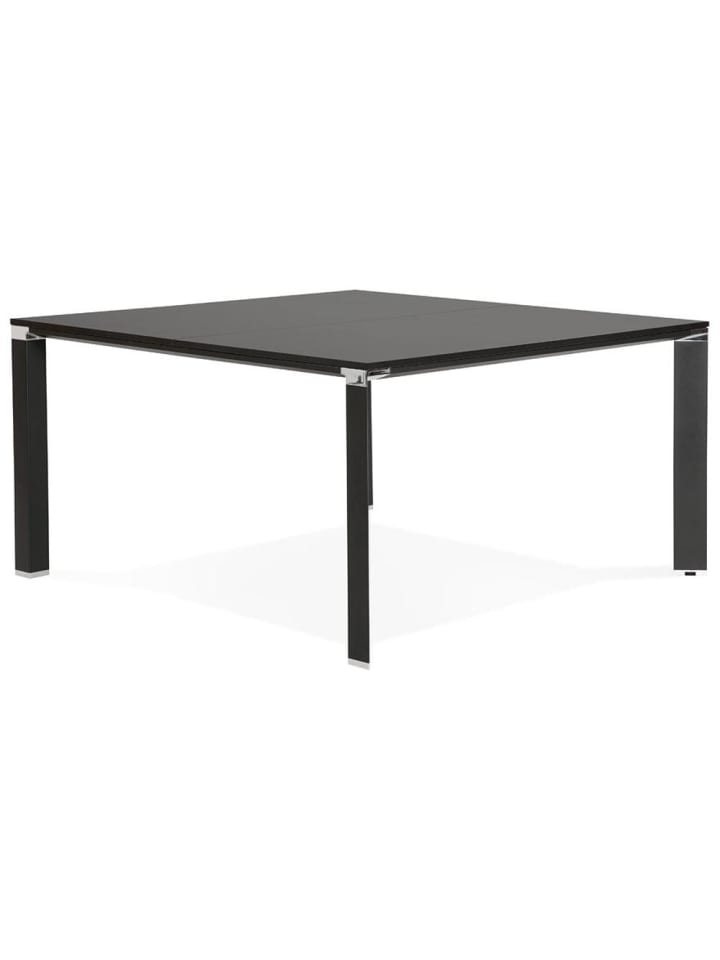 KADIMA DESIGN Schreibtisch Quadrat 140x140 cm Konferenztisch modern, Büromöbel in Schwarz günstig kaufen