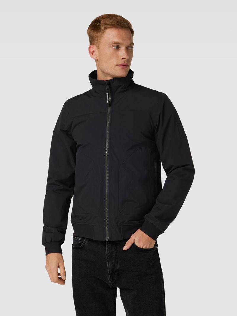 Jacke mit elastischen Abschlüssen Modell 'ALIVN' in schwarz