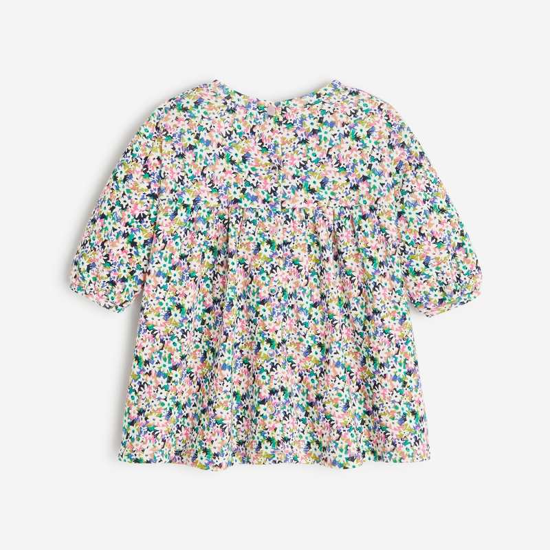 Robe bébé fille semis fleuris blanche Catimini