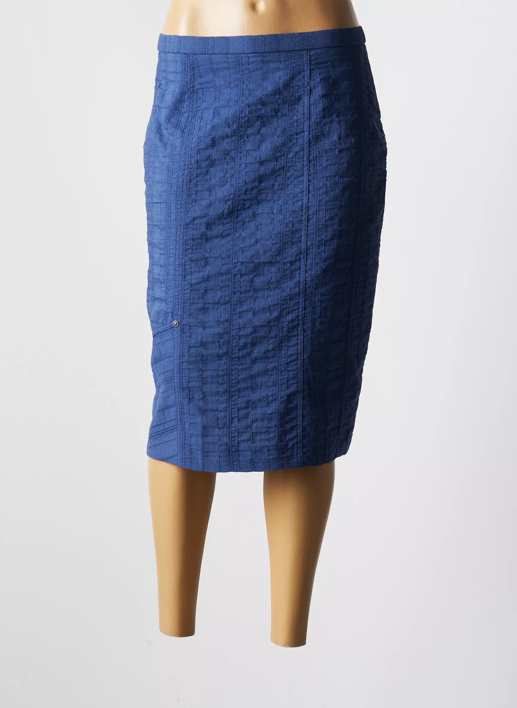 Pauporte Jupes Mi Longues Femme couleur bleu