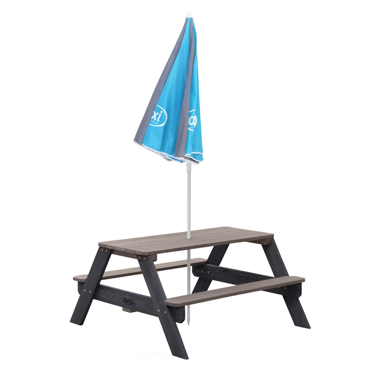 AXI Sonnenschirm Ø125 cm - Grau/blau