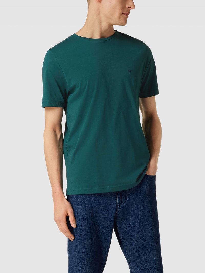 T-Shirt mit Logo-Print in petrol