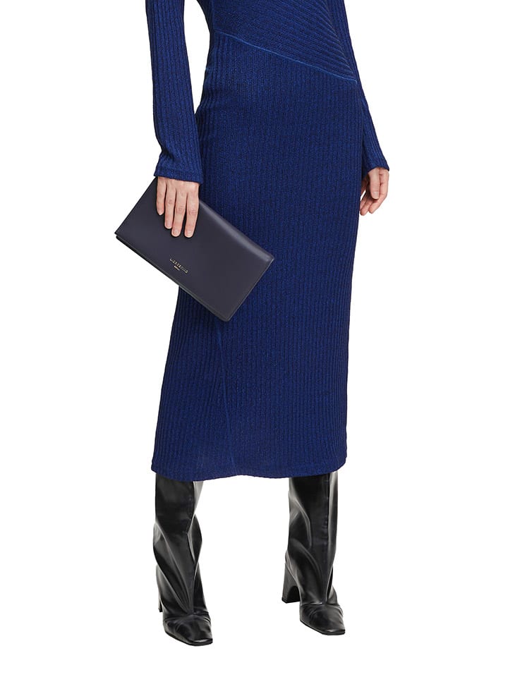LIEBESKIND BERLIN Leder-Umhängetasche in Dunkelblau - (B)27,5 x (H)17 x (T)2 cm günstig kaufen onesize