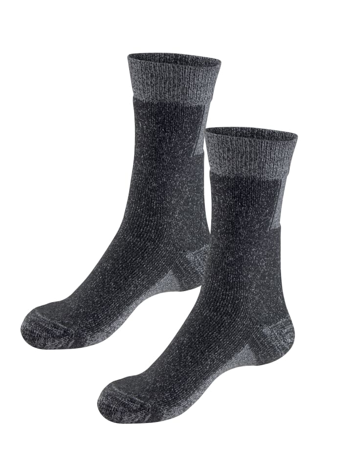 H.I.S Wandersocken in 2x anthrazit-meliert günstig kaufen