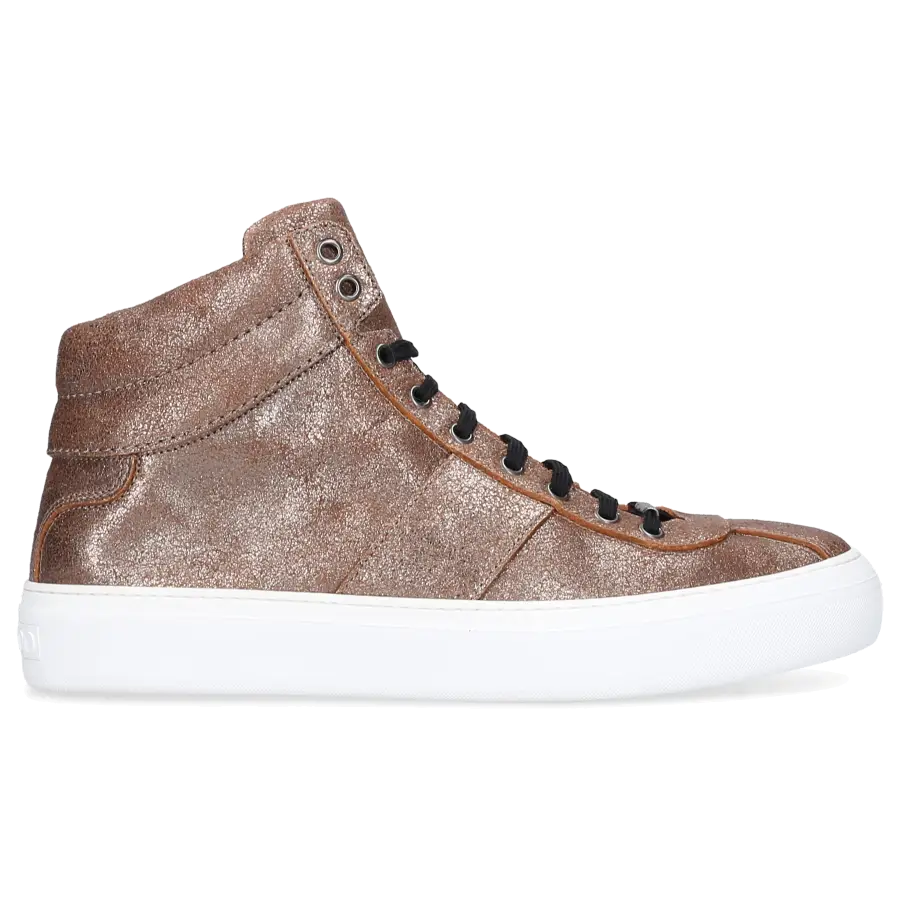Jimmy Choo - Sneaker high BELGRAVI Kalbsleder - grau