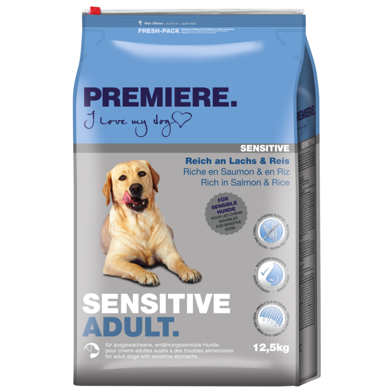 PREMIERE Hundetrockenfutter PREMIERE Sensitive Adult Lachs 12,5 kg