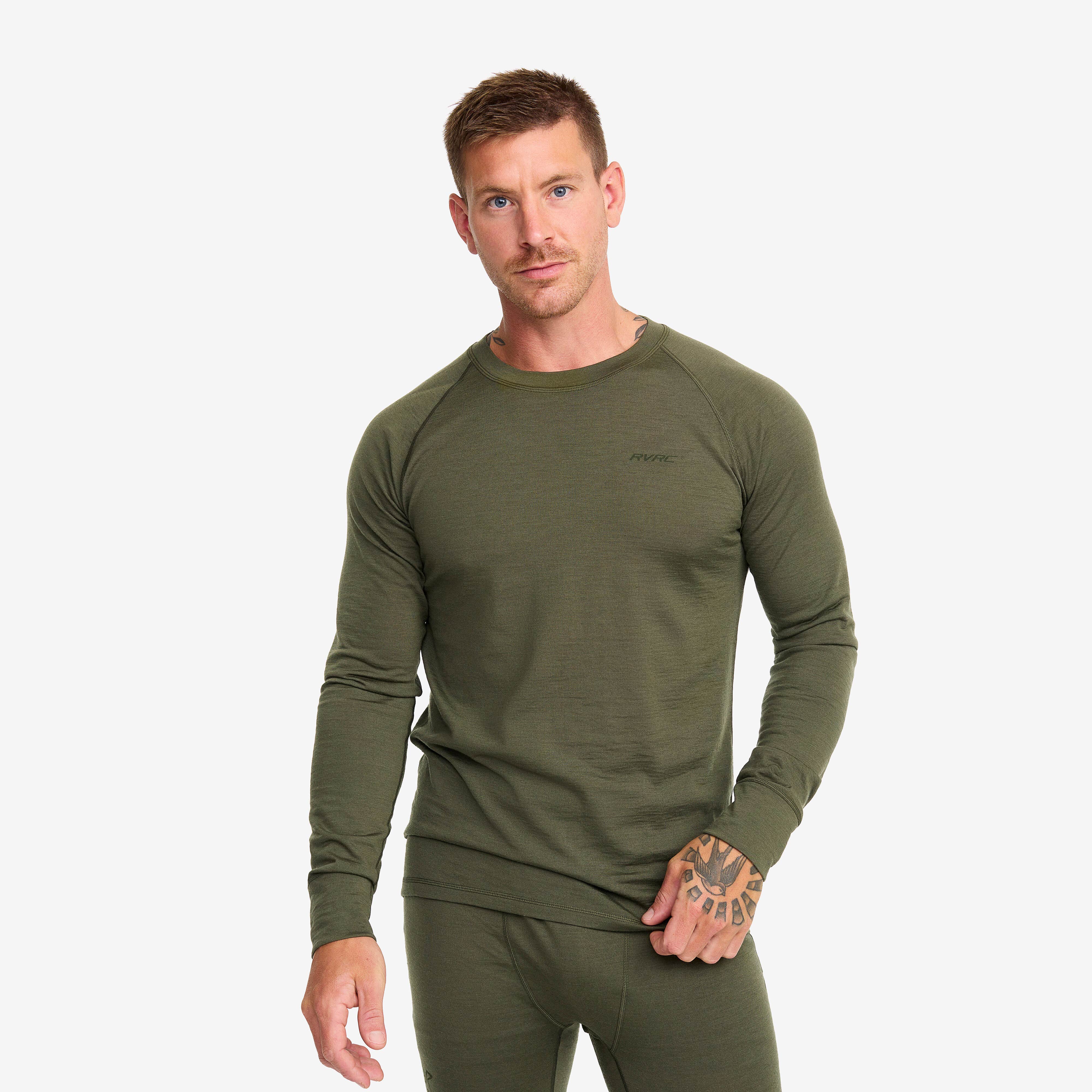 Mount Merino Long Sleeve Top Homme Grape Leaf