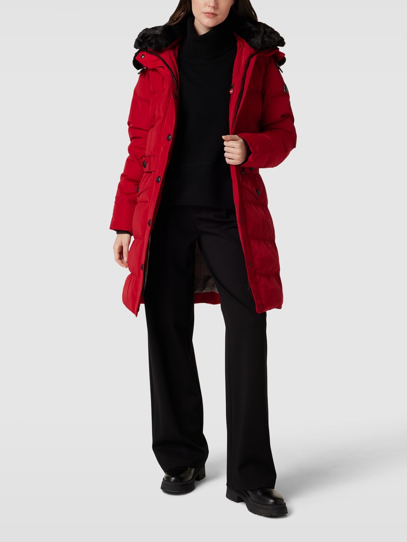 Funktionsjacke mit Label-Details Modell 'Kitzbühel' in dunkelrot