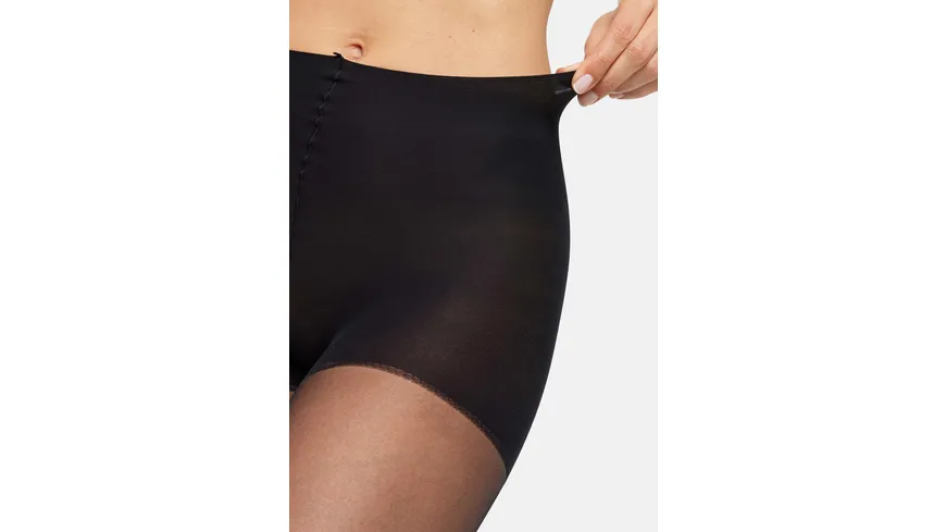 NUR Die Damen Feinstrumpfhose OHNE BUND 20 Den schwarz