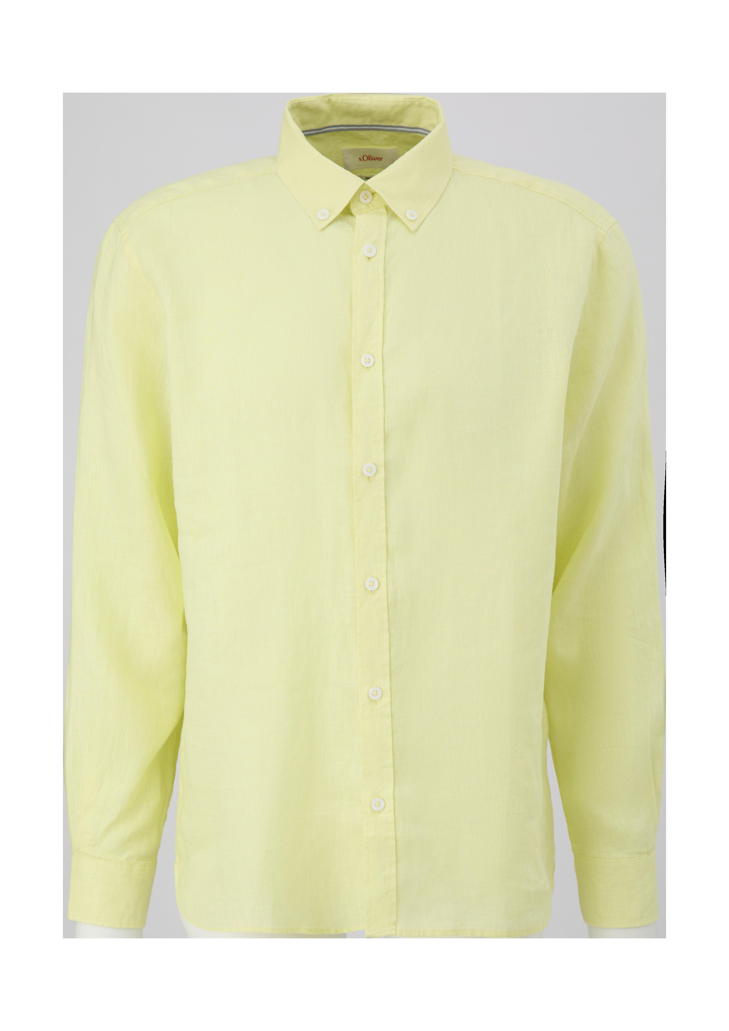 Leinenhemd mit Button-Down-Kragen  2127510-7015