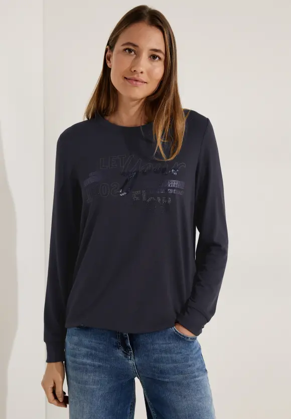 CECIL Langarmshirt mit Frontprint