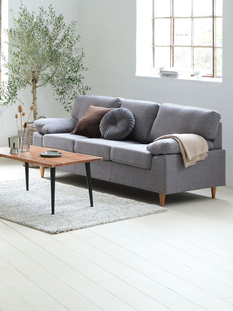 GEDVED Sofa 3-osobowa GEDVED szara