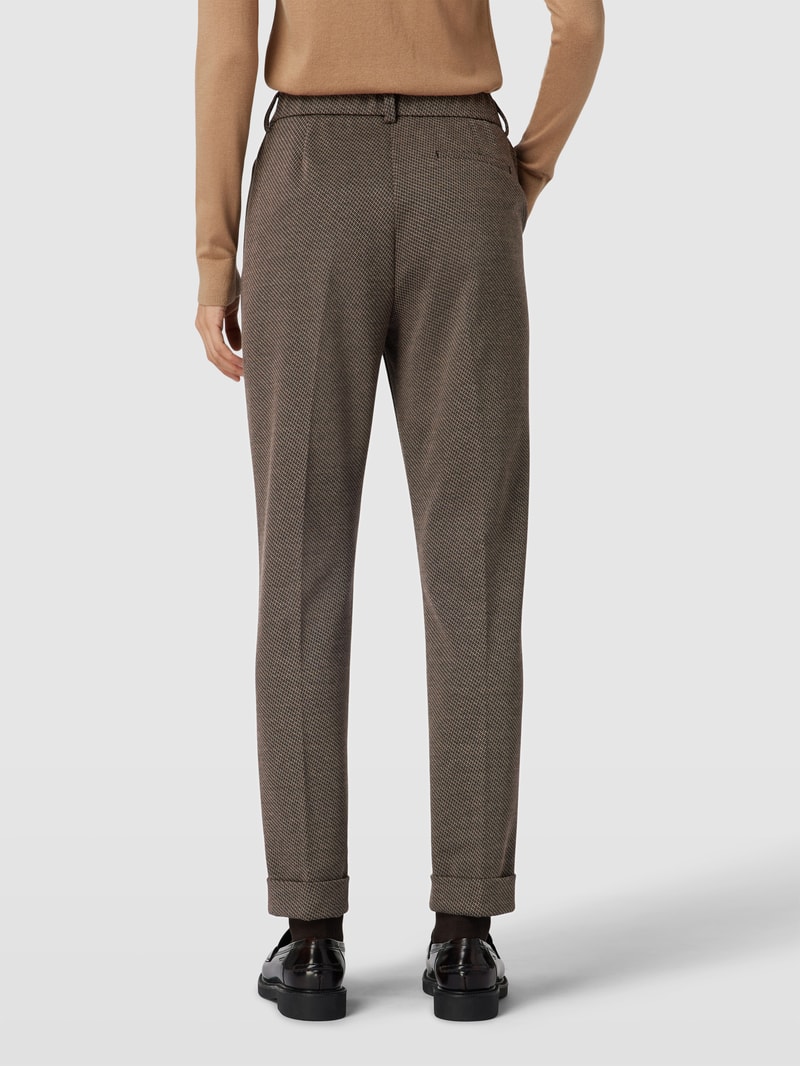 Hose mit Beinumschlag in taupe