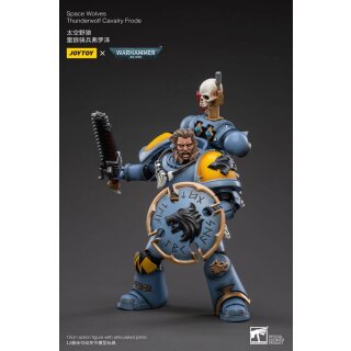 Warhammer 40k Actionfigur 1/18 Space Wolves Thunderwolf Cavalry Frode