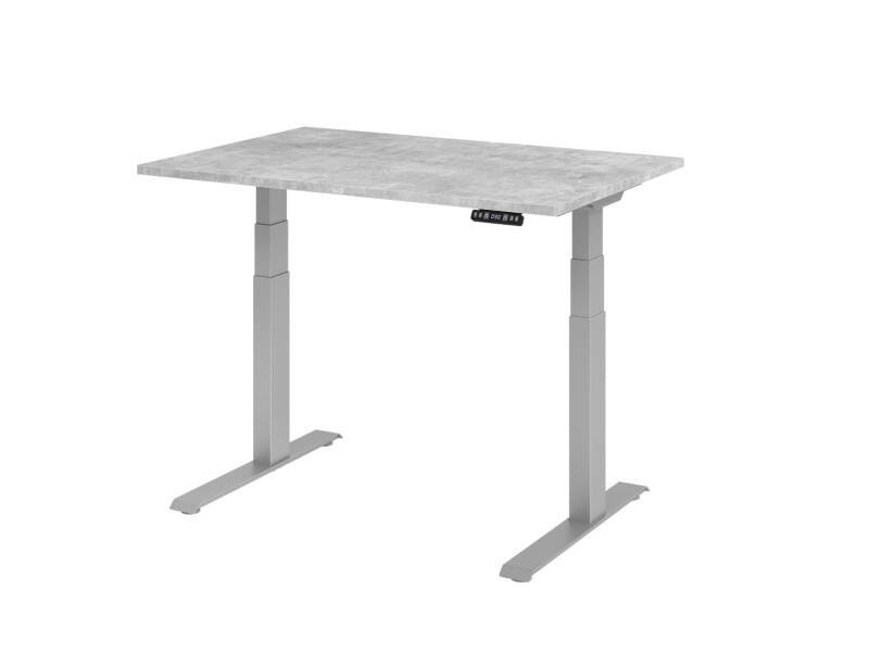 Hammerbacher Sitz-Stehschreibtisch VXDKB12/M/S Grau 1.200 x 800 x 1.290 mm