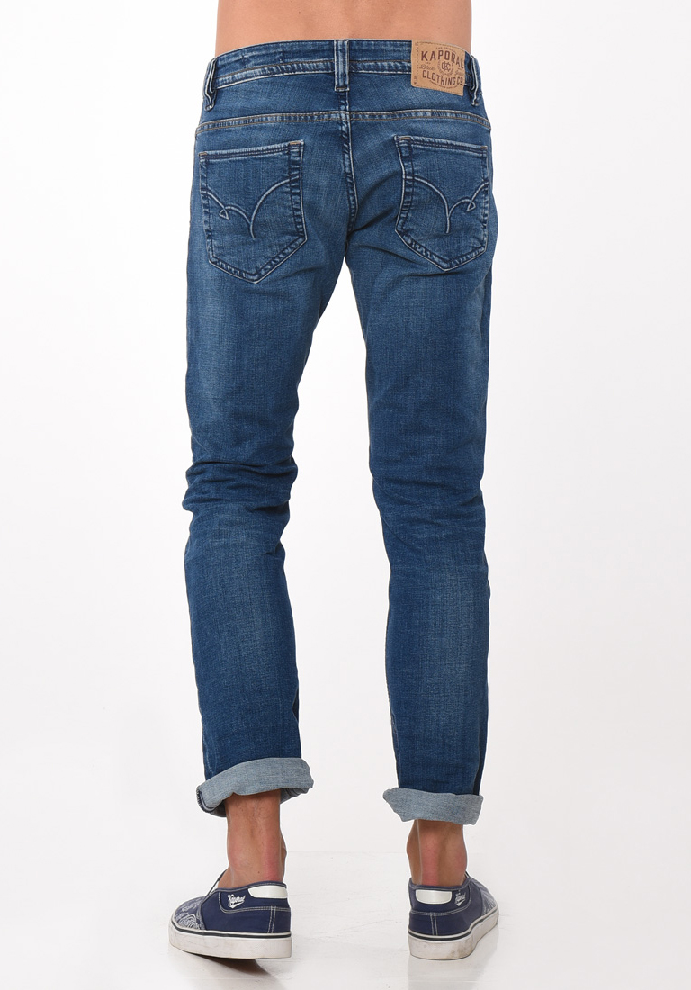 BROZZ  Jeans coupe straight denim légèrement délavé