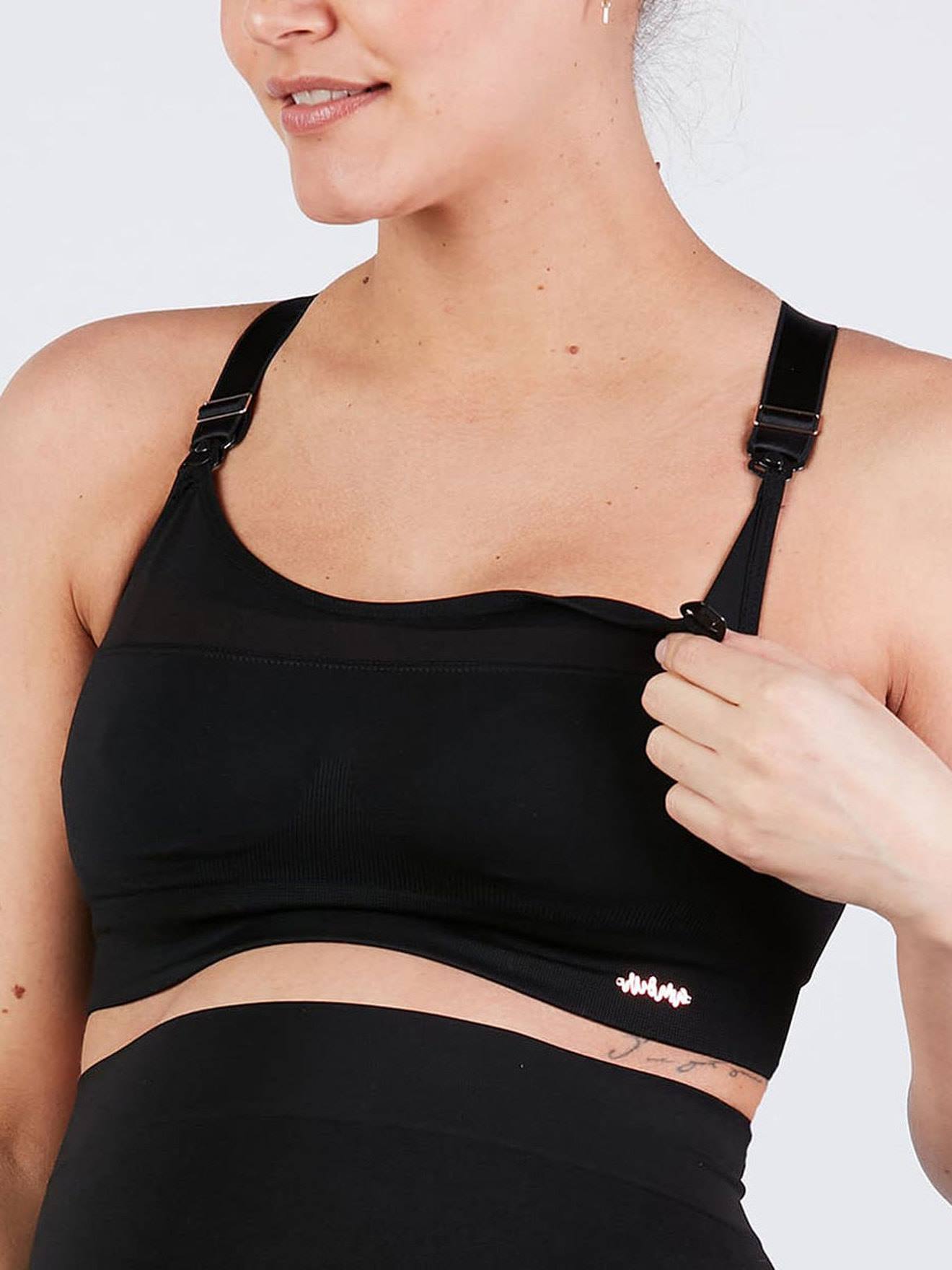 Cache Coeur Sport-Bustier für Schwangerschaft & Stillzeit WOMA CACHE COEUR - schwarz