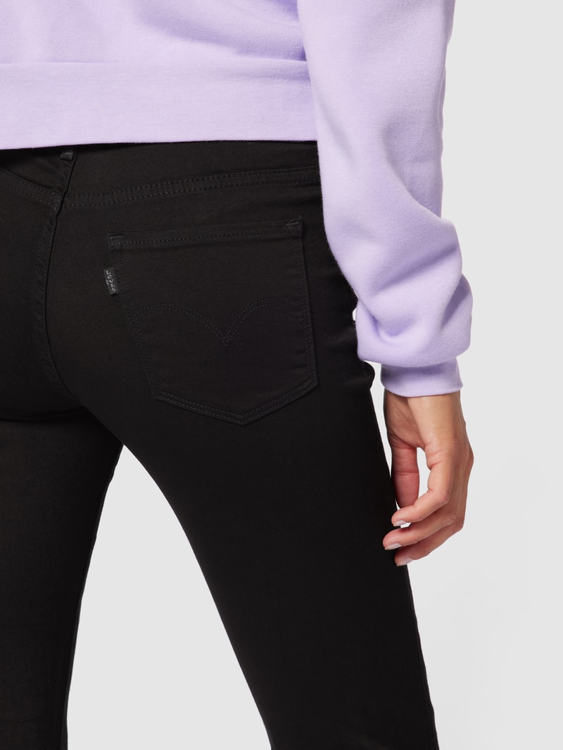 Straight Fit Jeans mit Stretch-Anteil Modell '314' - Water<Less™ in schwarz