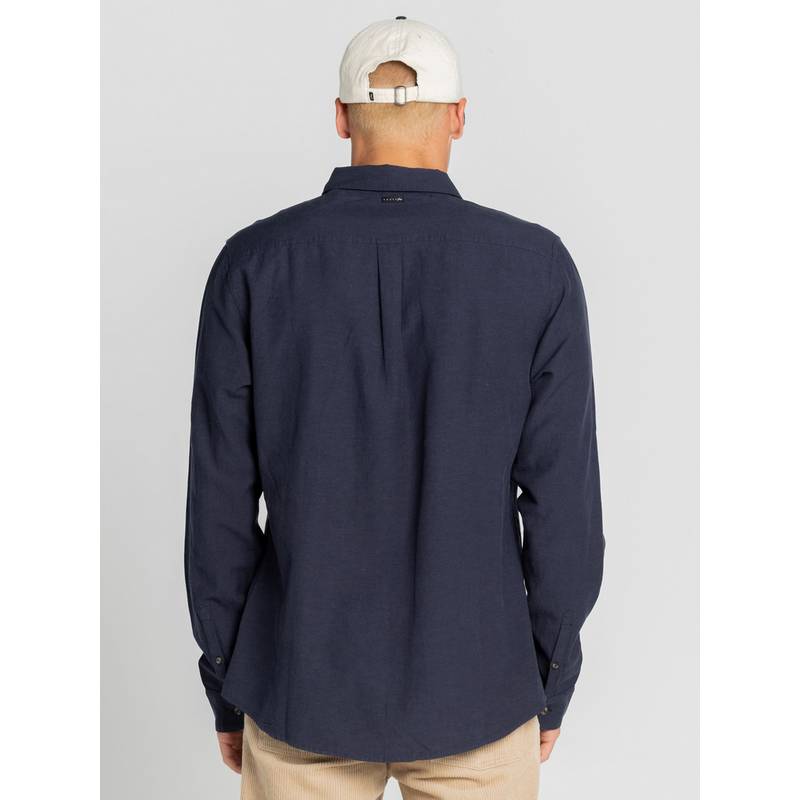 RUSTY OVERTONE LONG SLEEVE LINEN SHIRT Langarmhemd Herren