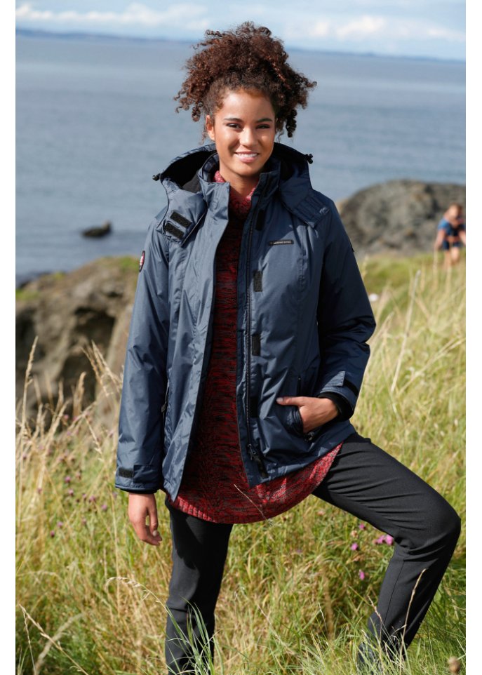 Jacke mit abnehmbarer Kapuze