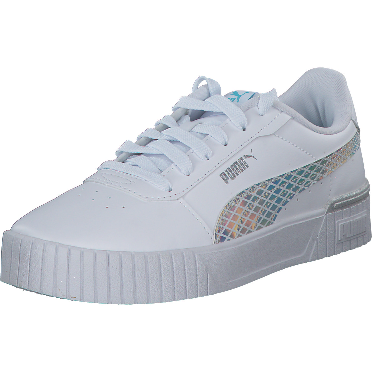 Puma Carina 2.0 Mermaid Jr. 389742, Schnürschuhe, Damen, puma white/hero blue/puma silv
