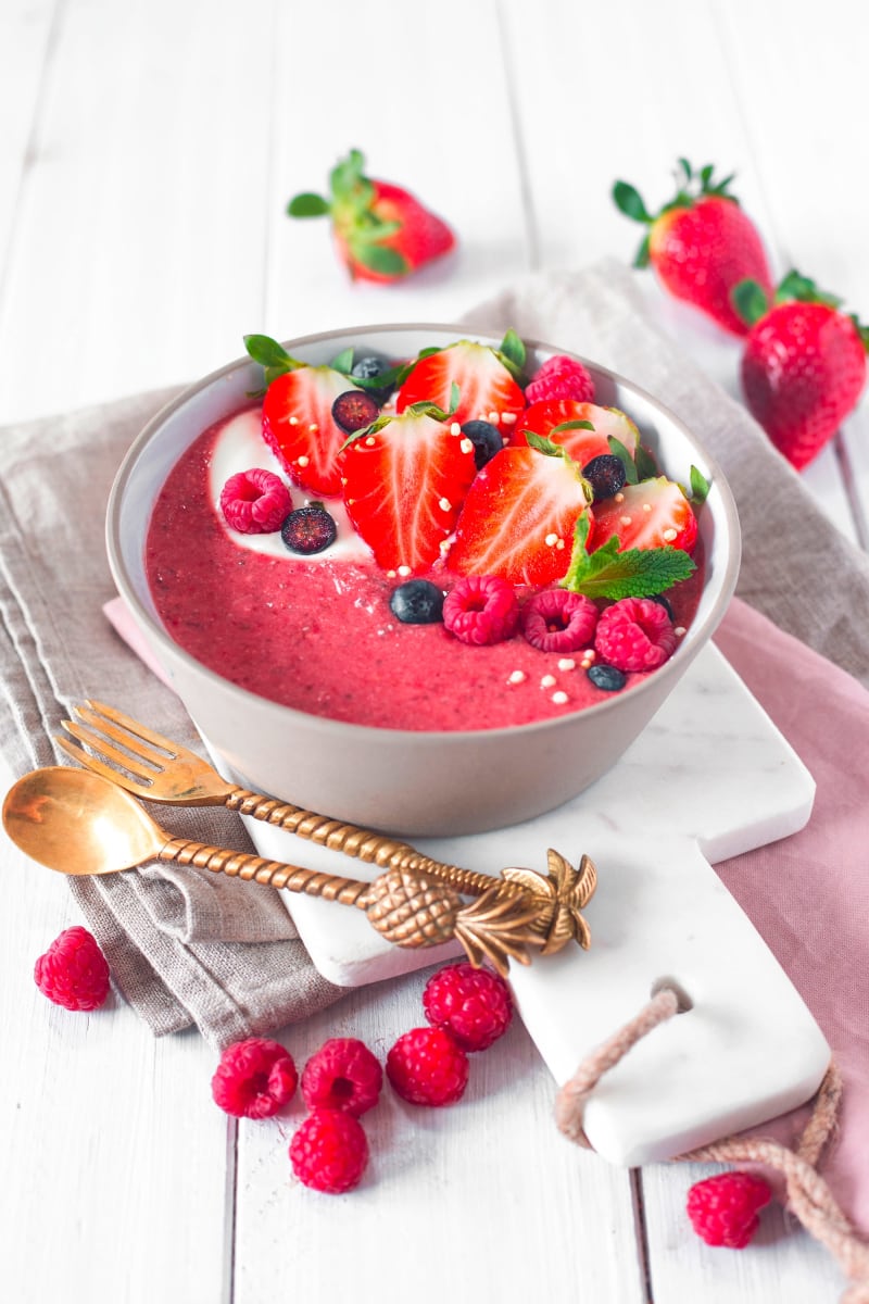 Smoothie Bowl Pulver Alice im Beerenland, Erdbeere Açaíbeere, 400 g