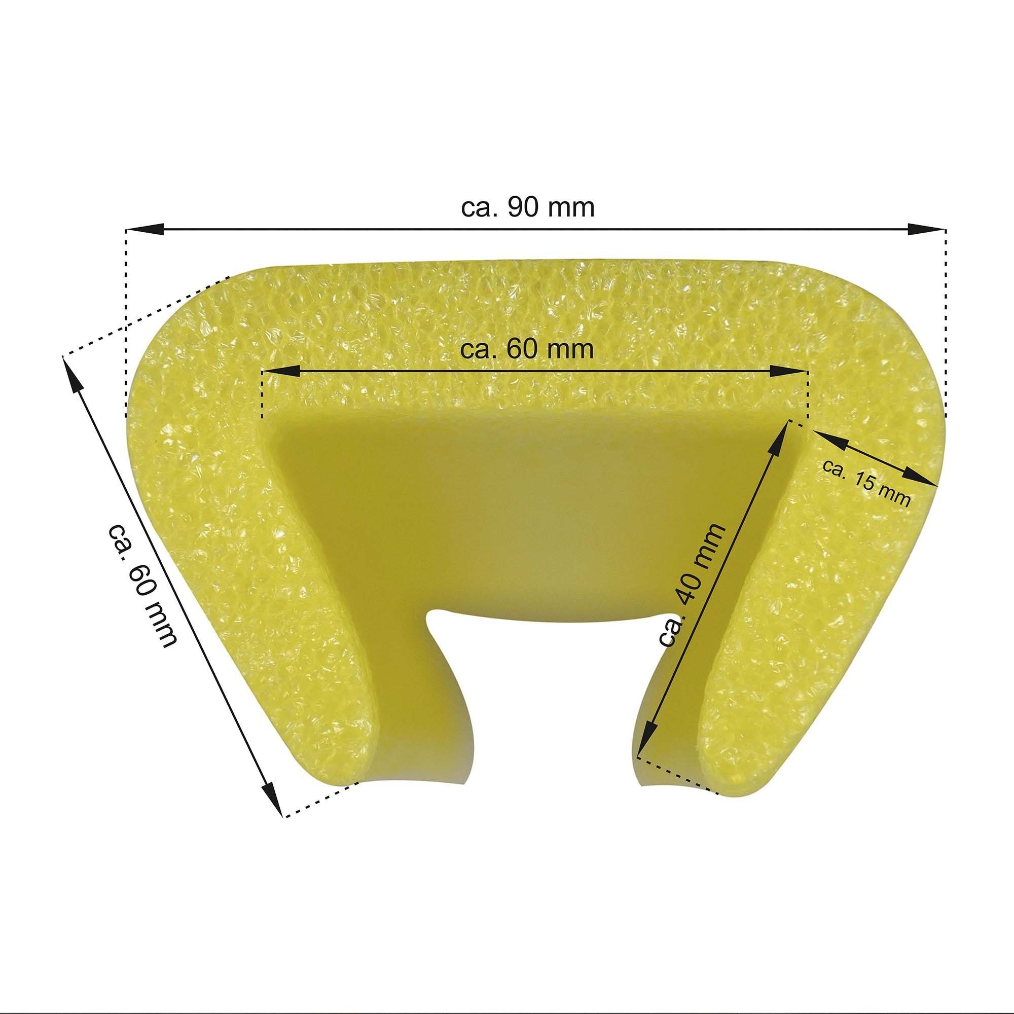 Scorprotect® Ladekantenschutz Kantenschutzprofil Schutzprofil U-Profil PE-Schaum 60 mm x 1 m