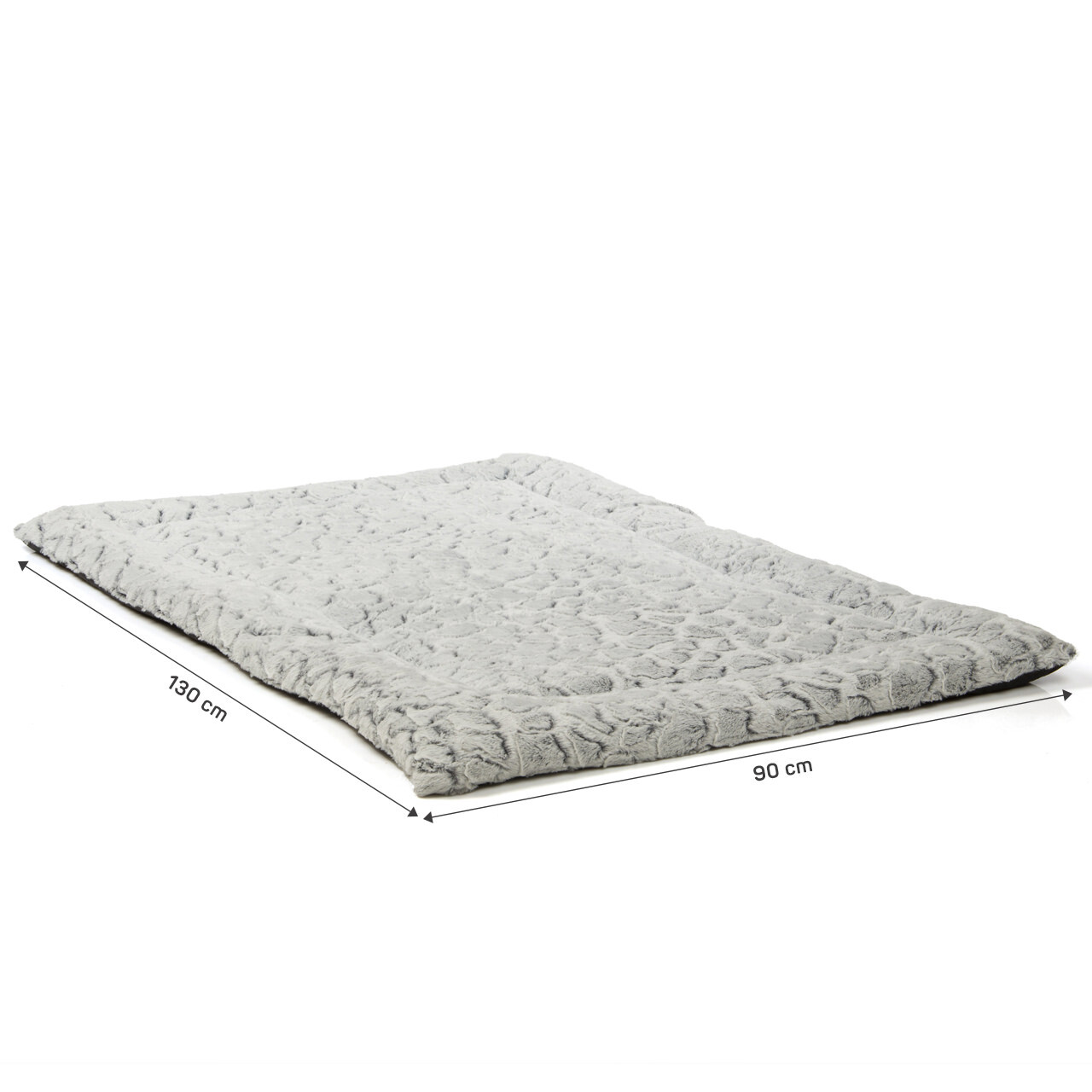 Wallace & Jones Hundebetten Wallace & Jones gepolsterte Plüsch Wendedecke Snow XXL