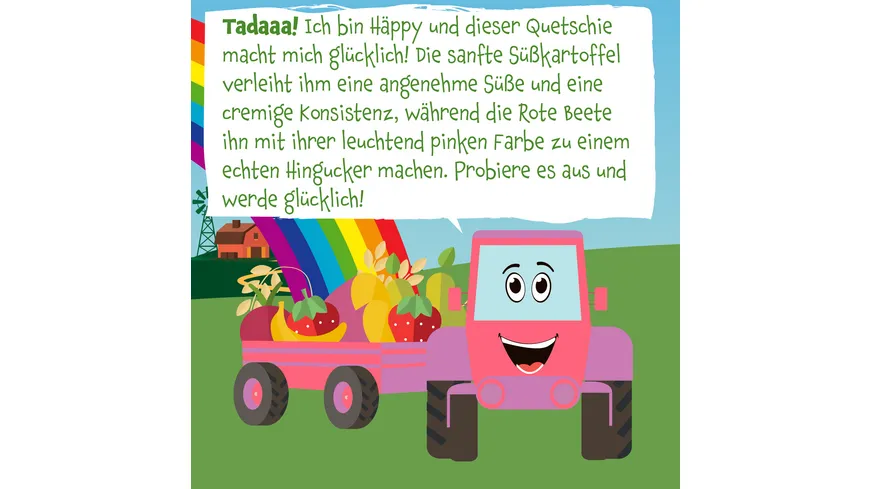 pumpkin organics Bio Quetschie: Birne, Erdbeere, Süßkartoffel, Rote Beete, Hafer 100 g