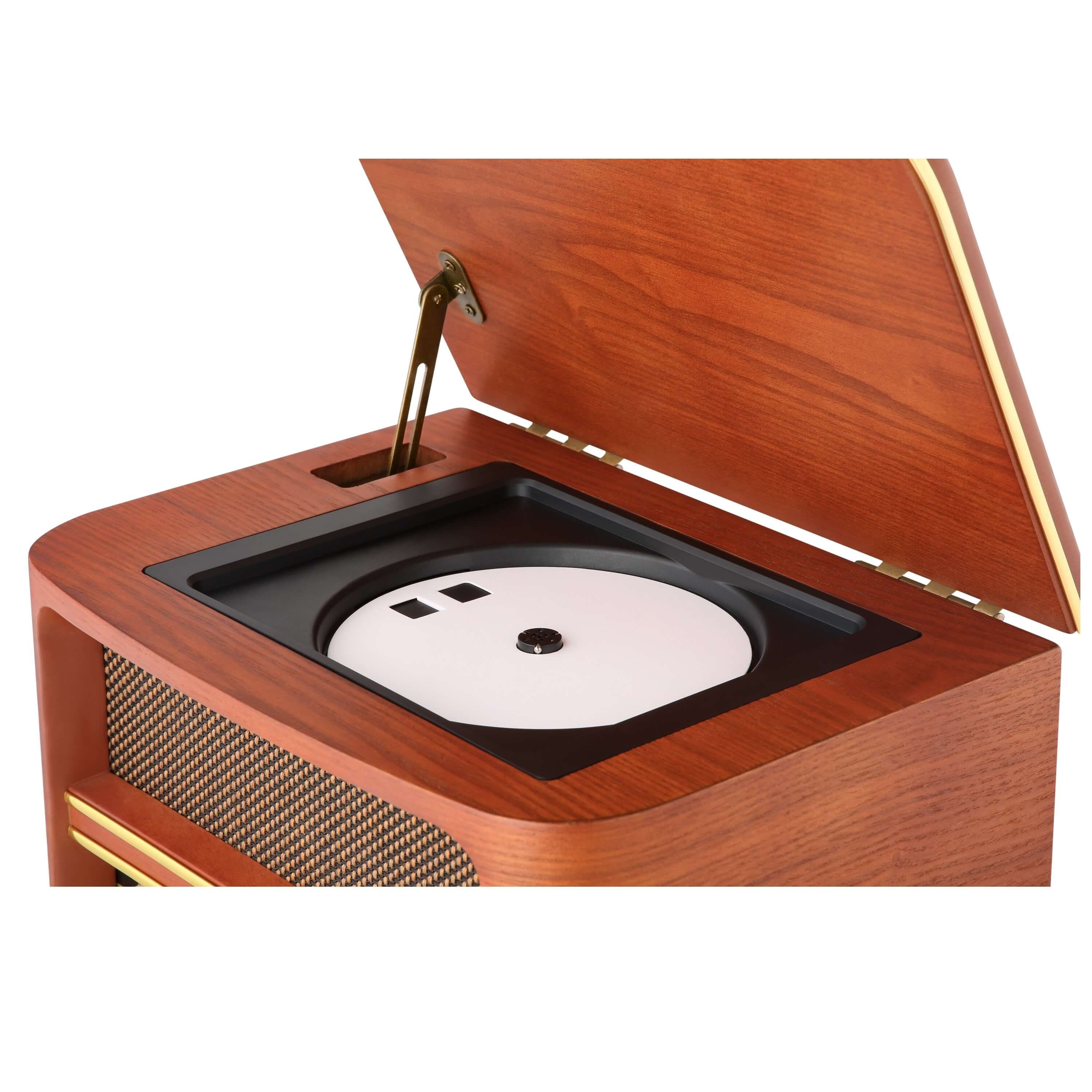 Cyberlux CL-3050 Multifunktionsspieler (Bluetooth, Retrodesign, LCD-Display, Bluetooth)