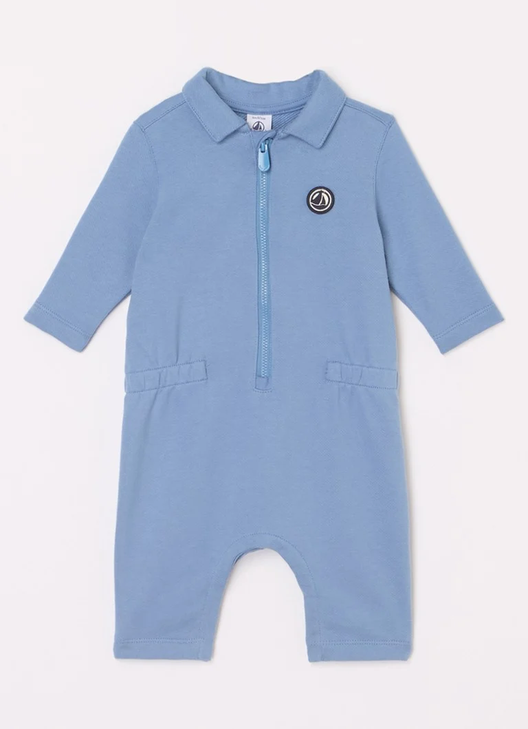 Dětská kombinéza Petit Bateau s výšivkou loga