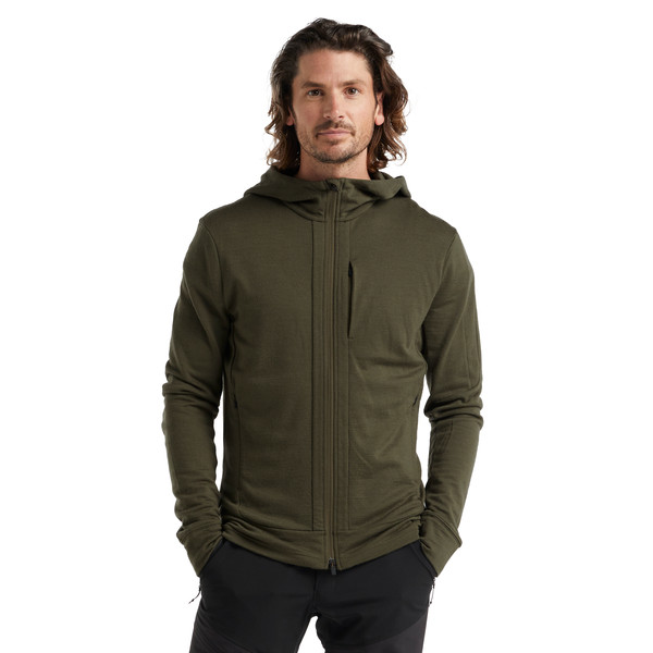M QUANTUM III LS ZIP HOOD Herren - Wolljacke